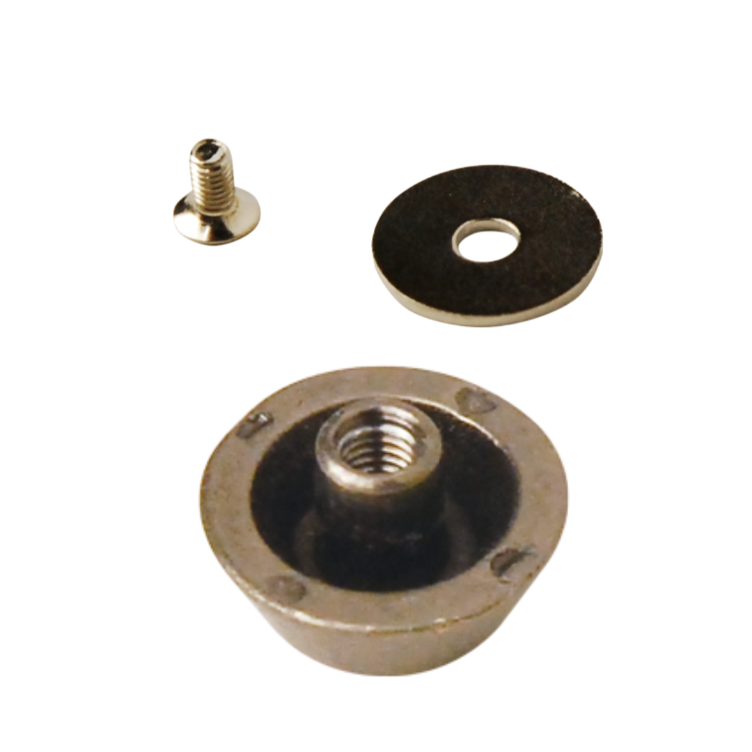 Screw-On Metal Bag Feet – 14mm, 2 pcs | Bag Making Hardware
