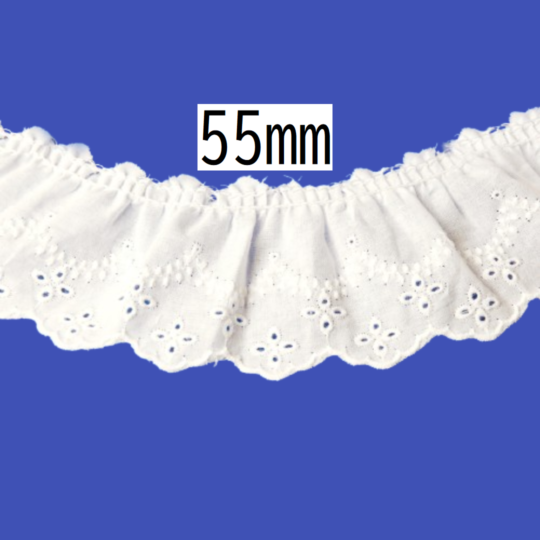 コットンタックレース 55mm×9.5m