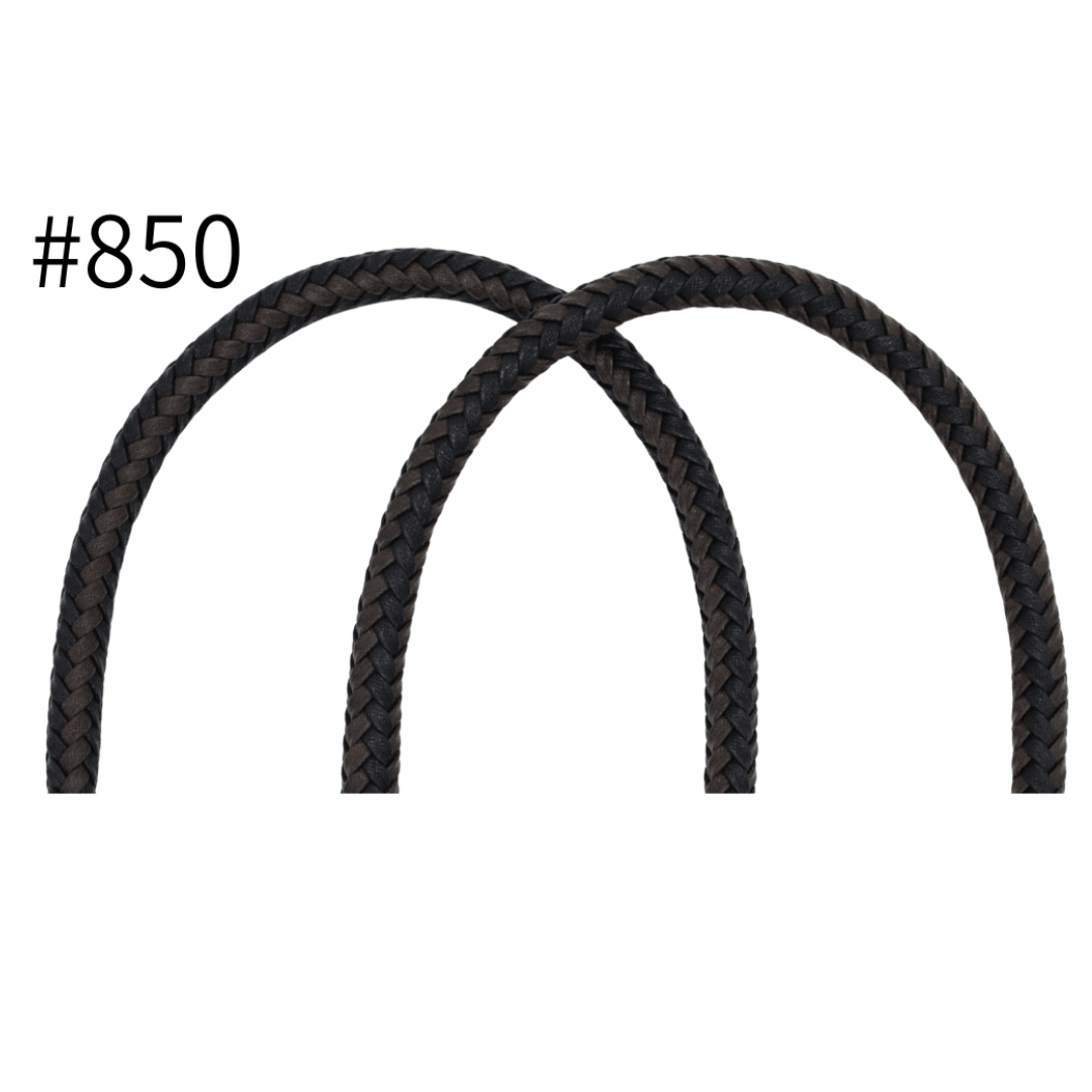 Waxed Braided Cotton Bag Handles – 12mm × 60cm, 2 pcs | Made in Japan