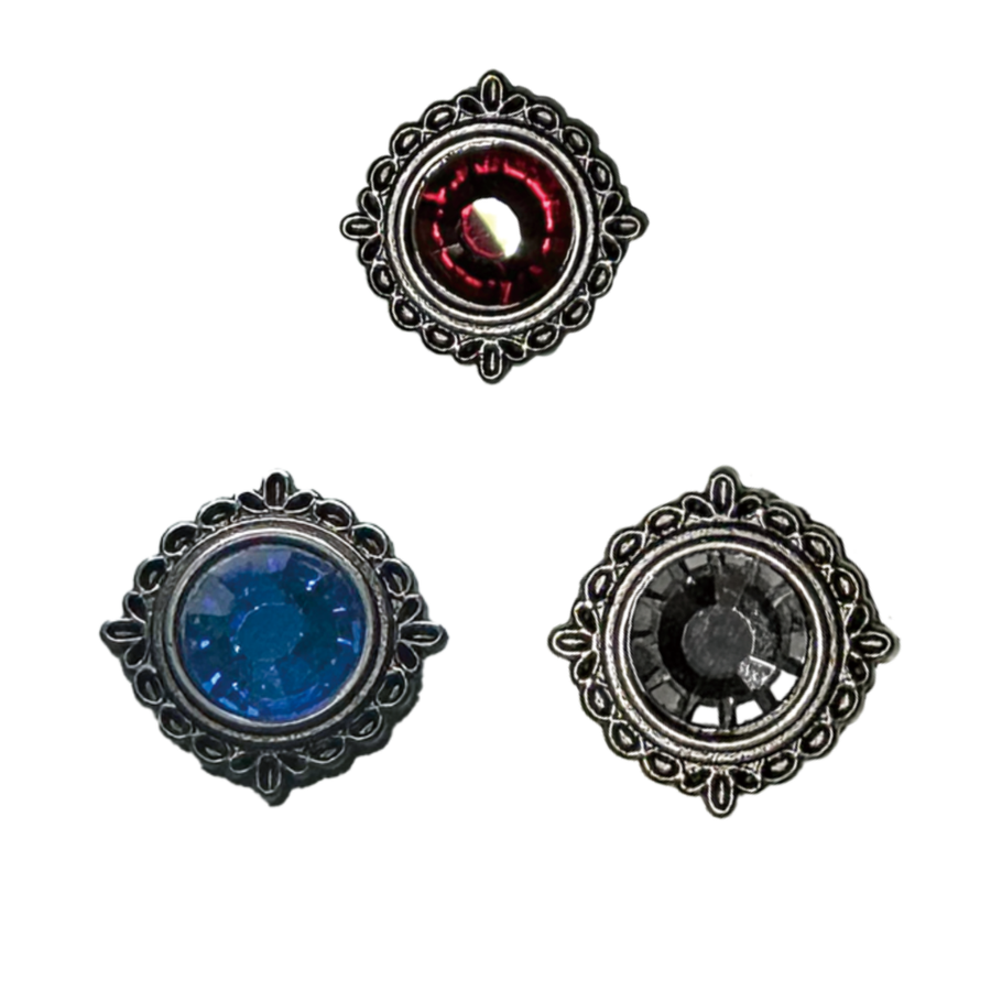 Colored Bijou Screw-On Magnetic Snap – 17mm, 1 Set | Antique Silver
