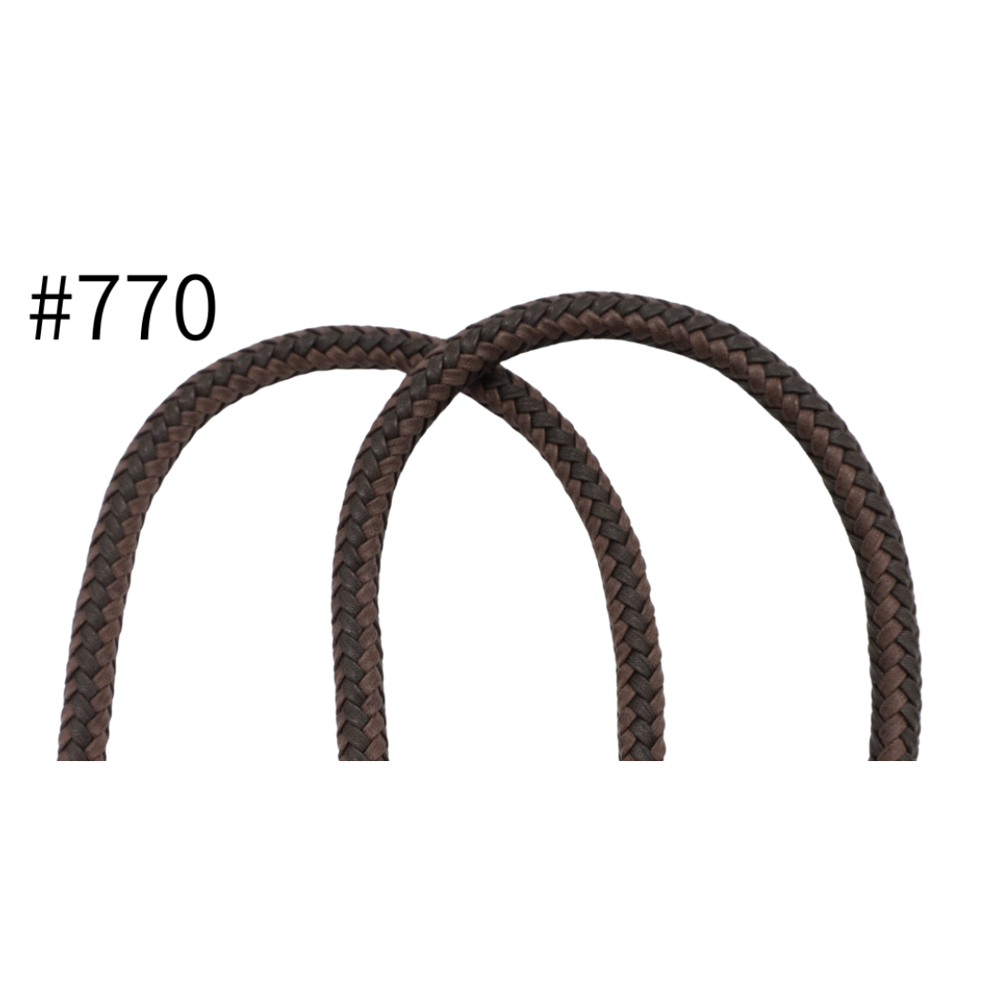 Waxed Braided Cotton Bag Handles – 12mm × 60cm, 2 pcs | Made in Japan