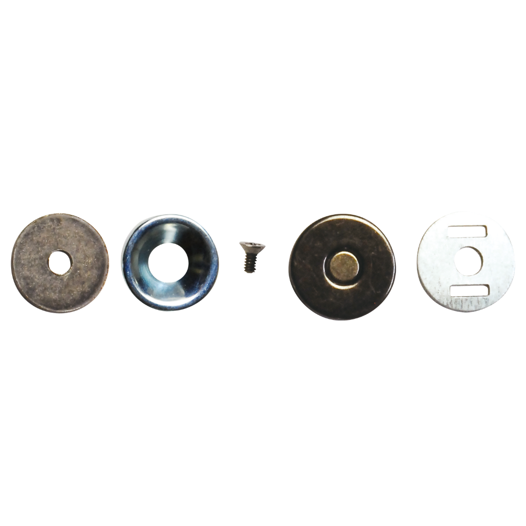 ネジ式マグネットスナップ（リリー）17mm×5mm