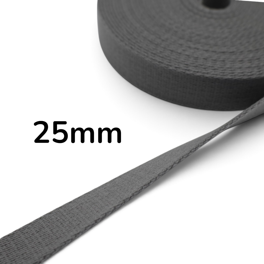 Heavy-Duty Acrylic Bag Strap Tape – 25mm × 10m | Made in Japan