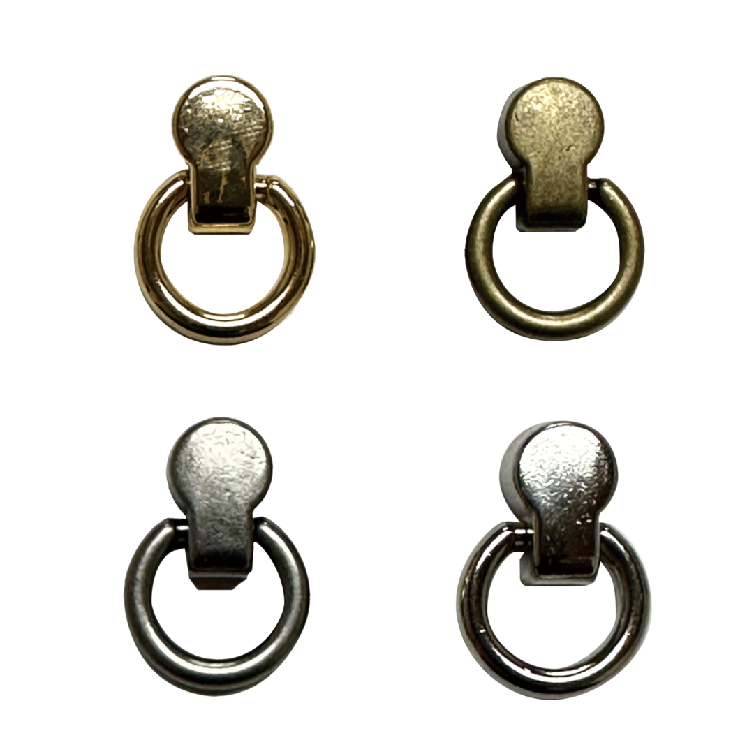 ネジ式スイベルフック Dリング付き（2個セット） 6mm×10mm