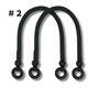 Japanese Multi-Color Cord Bag Handles with Wood Rings – 40cm, 2 pcs