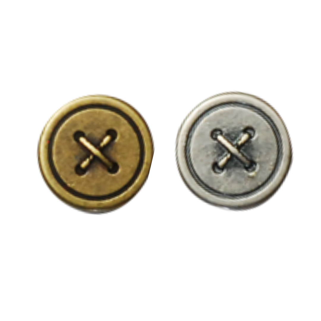ネジ式マグネットスナップ（ボタン柄）17mm×5mm