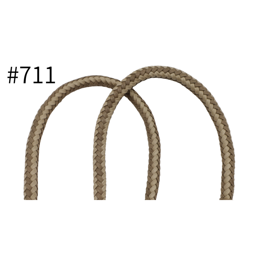Waxed Braided Cotton Bag Handles – 12mm × 60cm, 2 pcs | Made in Japan