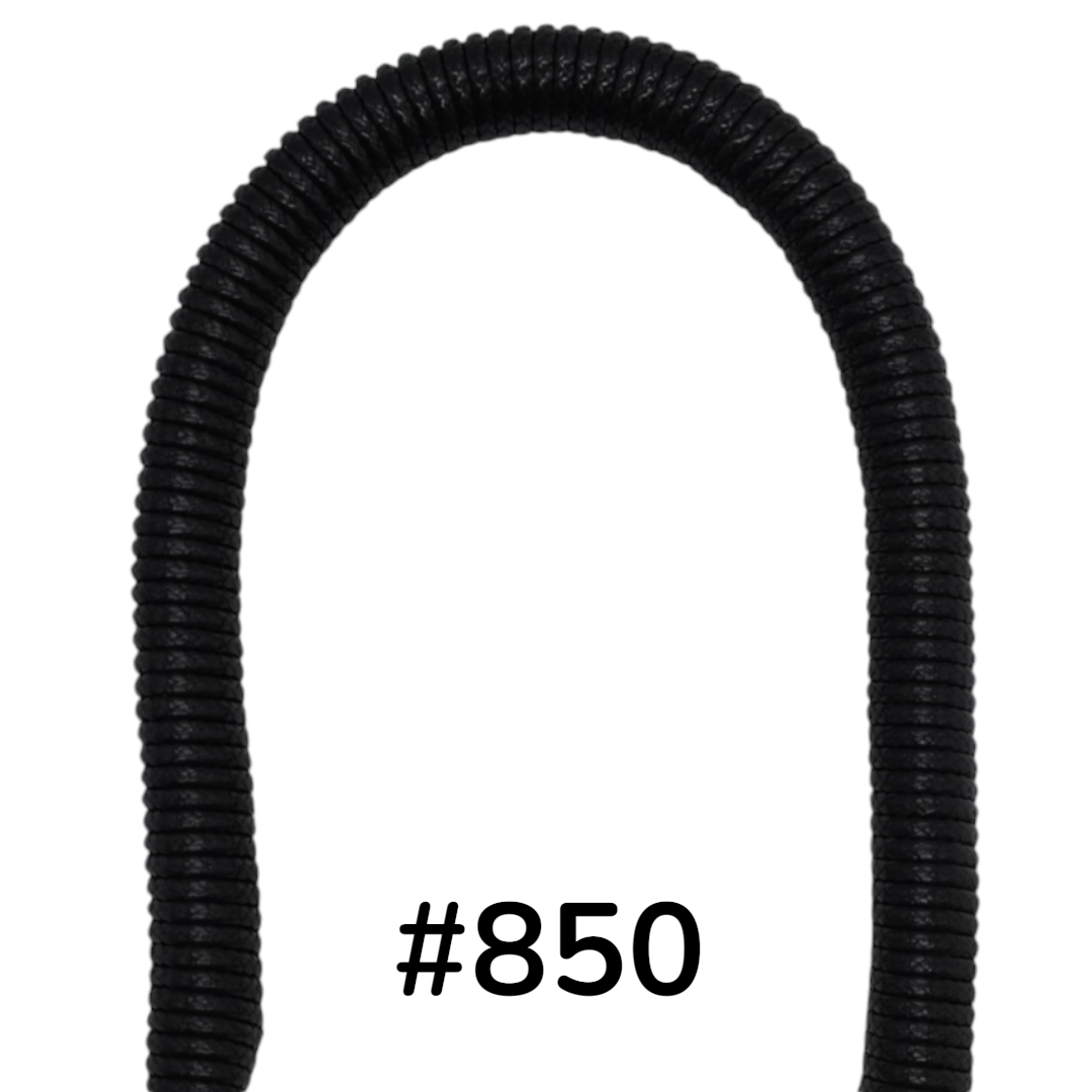 Round Polyester-Coated Bag Handles – 12mm × 38cm, 2 pcs | Made in Japan