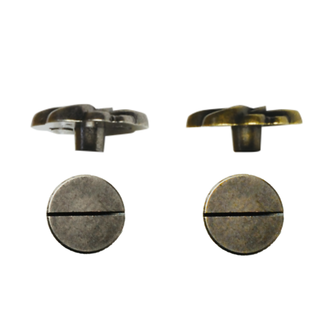 ネジ式スプリングスナップ（リリー）17mm×5mm