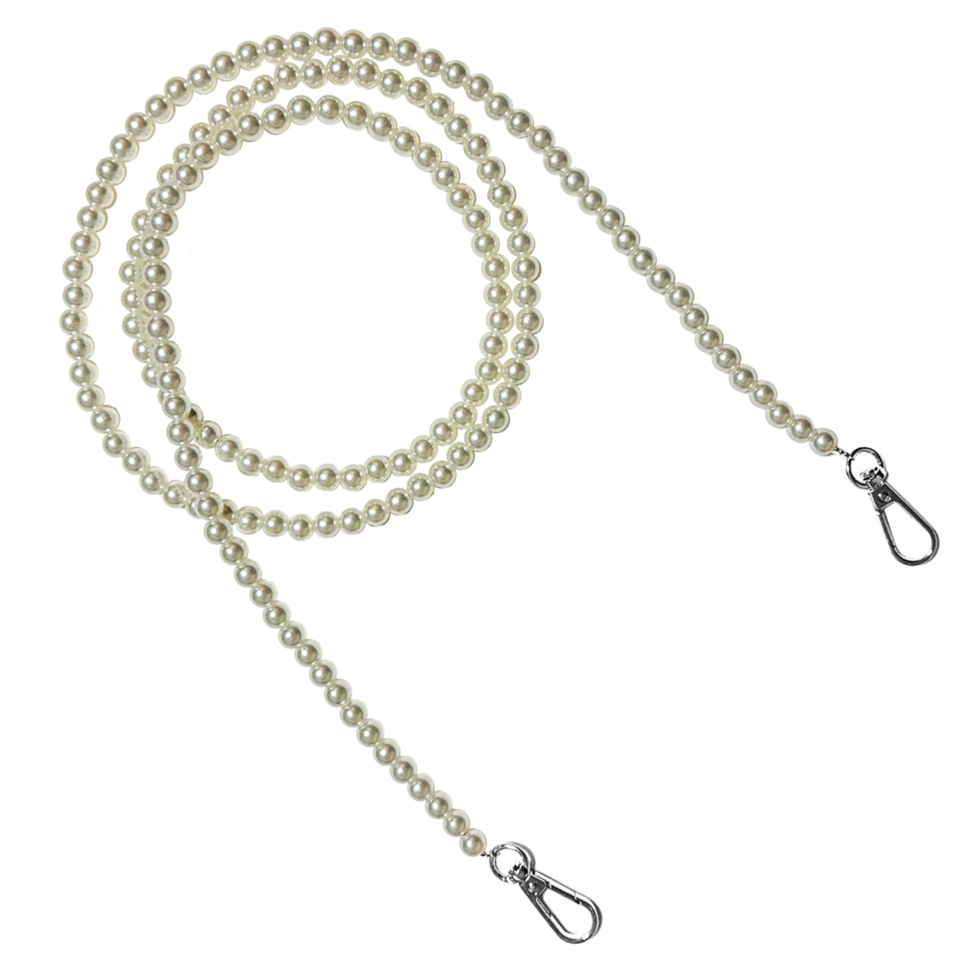 Resin Pearl Shoulder Strap – 8mm × 117cm | Bag Making Supplies