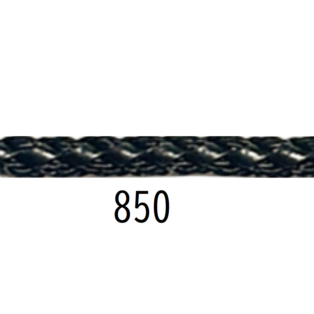 ポリエステル＆フェイクレザーミックスショルダーストラップ Ø5mm × 120cm