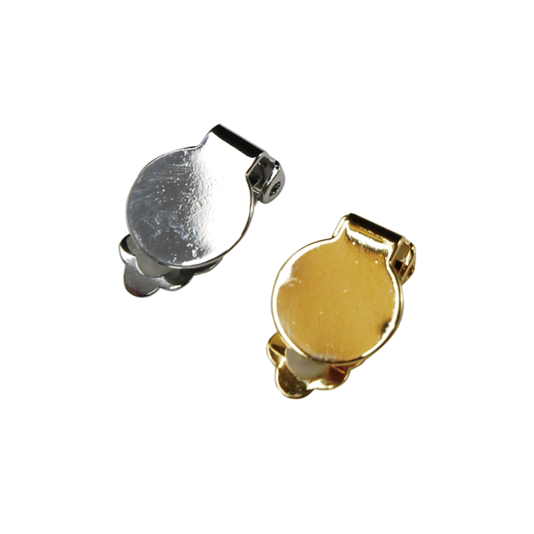 Clip-On Earring – Ø12mm (with Silicone Pad) (2 pcs)