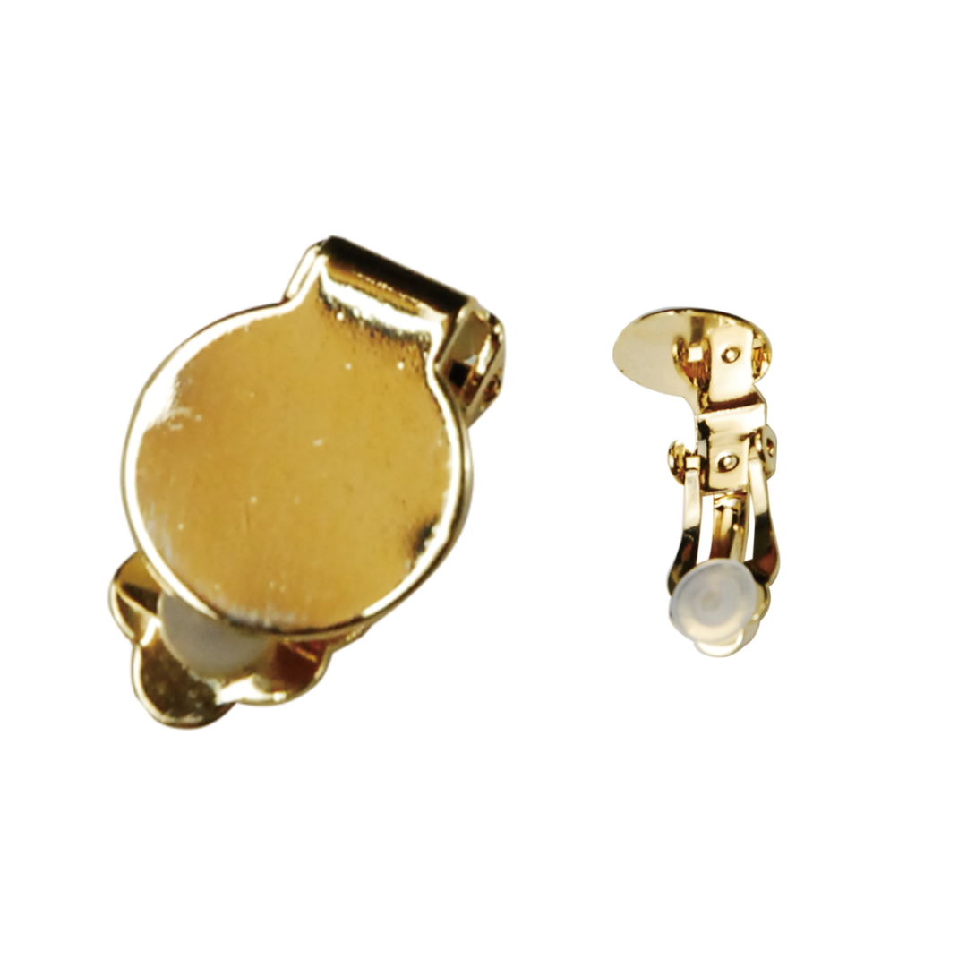 Clip-On Earring – Ø12mm (with Silicone Pad) (2 pcs)