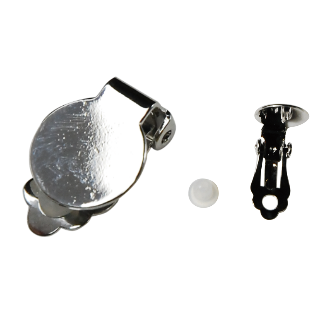 Clip-On Earring – Ø12mm (with Silicone Pad) (2 pcs)