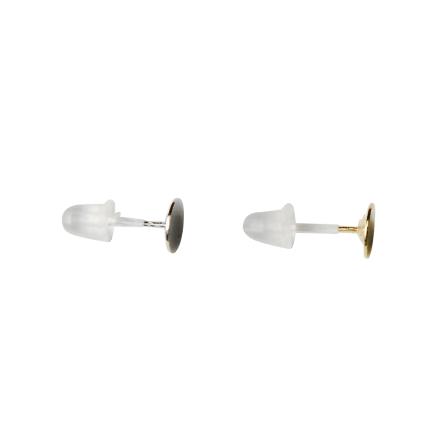 貼り付け式ピアス（シリコンキャッチ付き）6mm×10mm Ø0.7mm