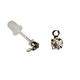T-Post Resin Earrings with Rhinestone (with Silicone Backs) (2 pcs)