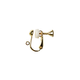 Screw Clip Earrings with Brass Jump Ring (with Silicone Pad) (2 pcs)