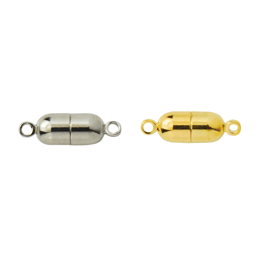 Magnetic Clasp Oval – 6mm × 13mm (2 pcs)