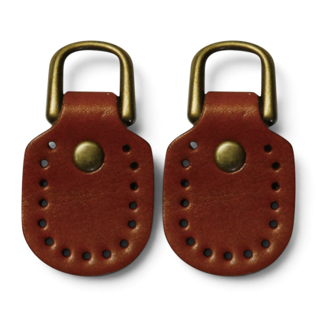 Leather D-Ring Attachments for Bag Handles – 25×45mm, 2 pcs | Japan