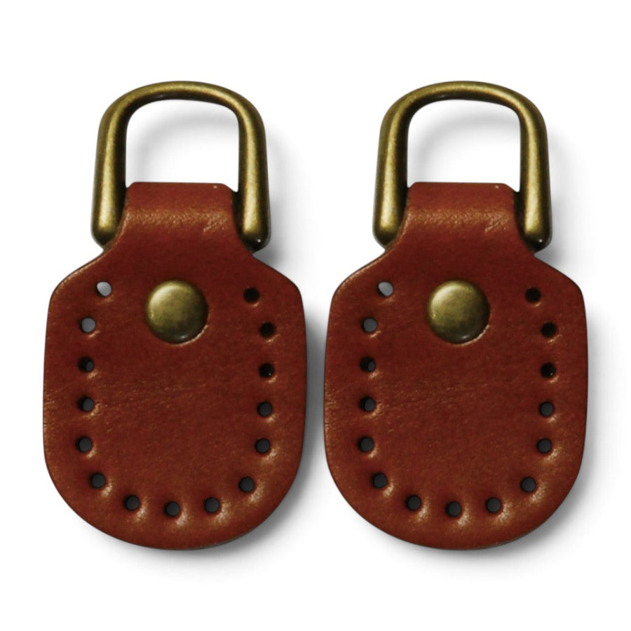 Leather D-Ring Attachments for Bag Handles – 25×45mm, 2 pcs | Japan