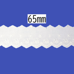Cotton Lace – 65mm × 13.5m (1 roll)