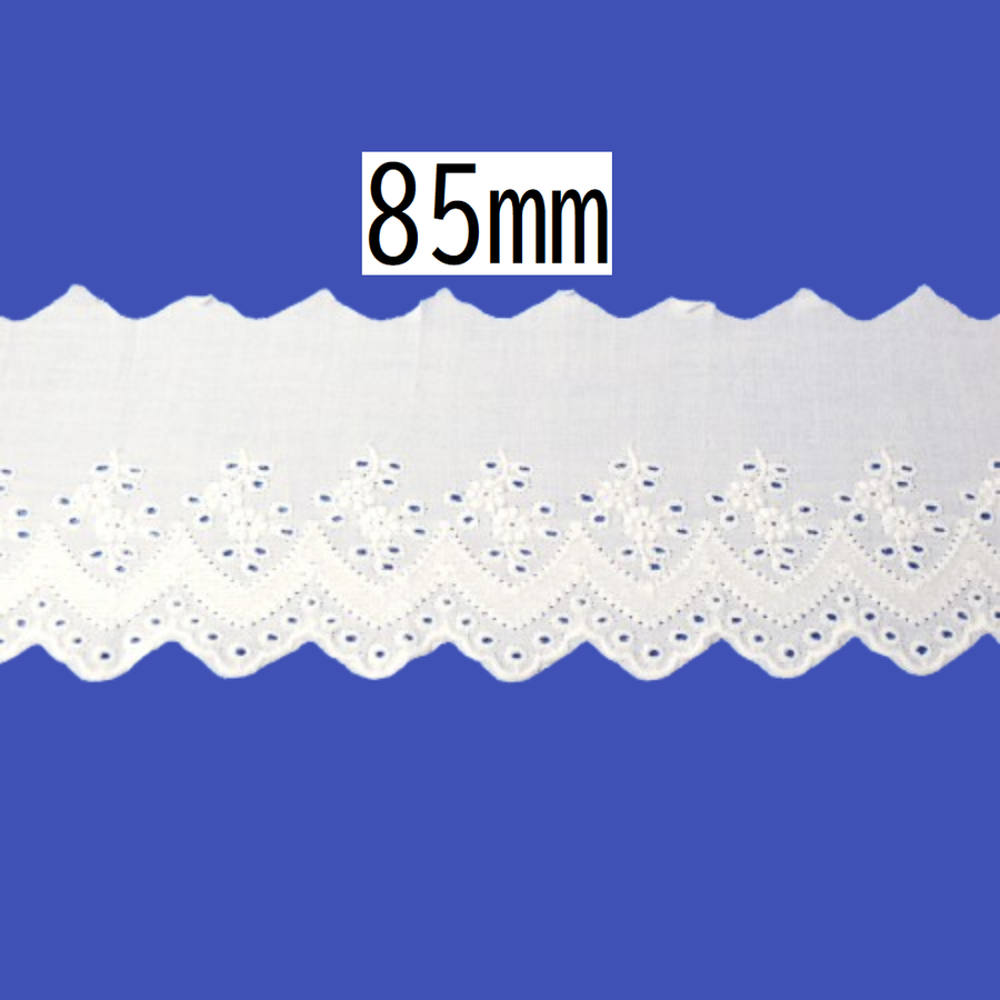 Cotton Lace – 85mm × 13.5m (1 roll)