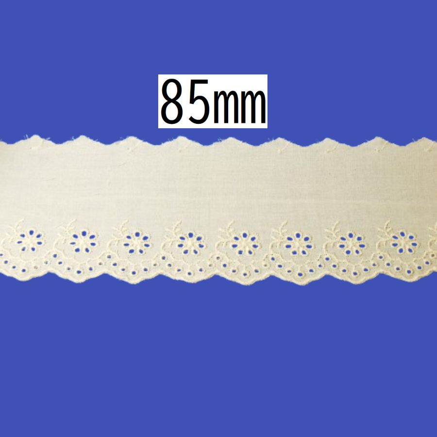 Cotton Lace – 85mm × 13.5m (1 roll)