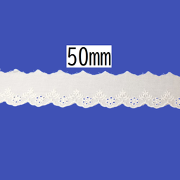 Cotton Lace – 50mm × 13.5m (1 roll)