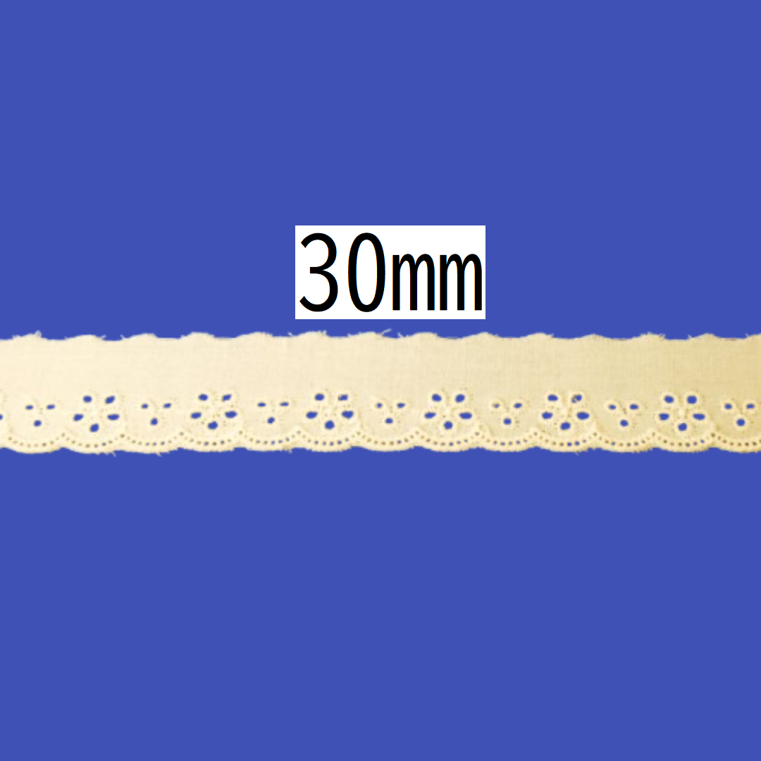 コットンレース 30mm × 13.5m
