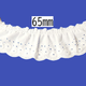 Cotton Tuck Lace – 65mm × 9.5m (1 roll)