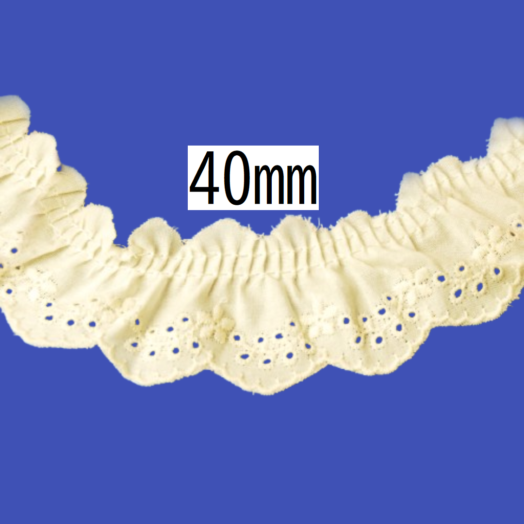 コットンタックレース 40mm×9.5m
