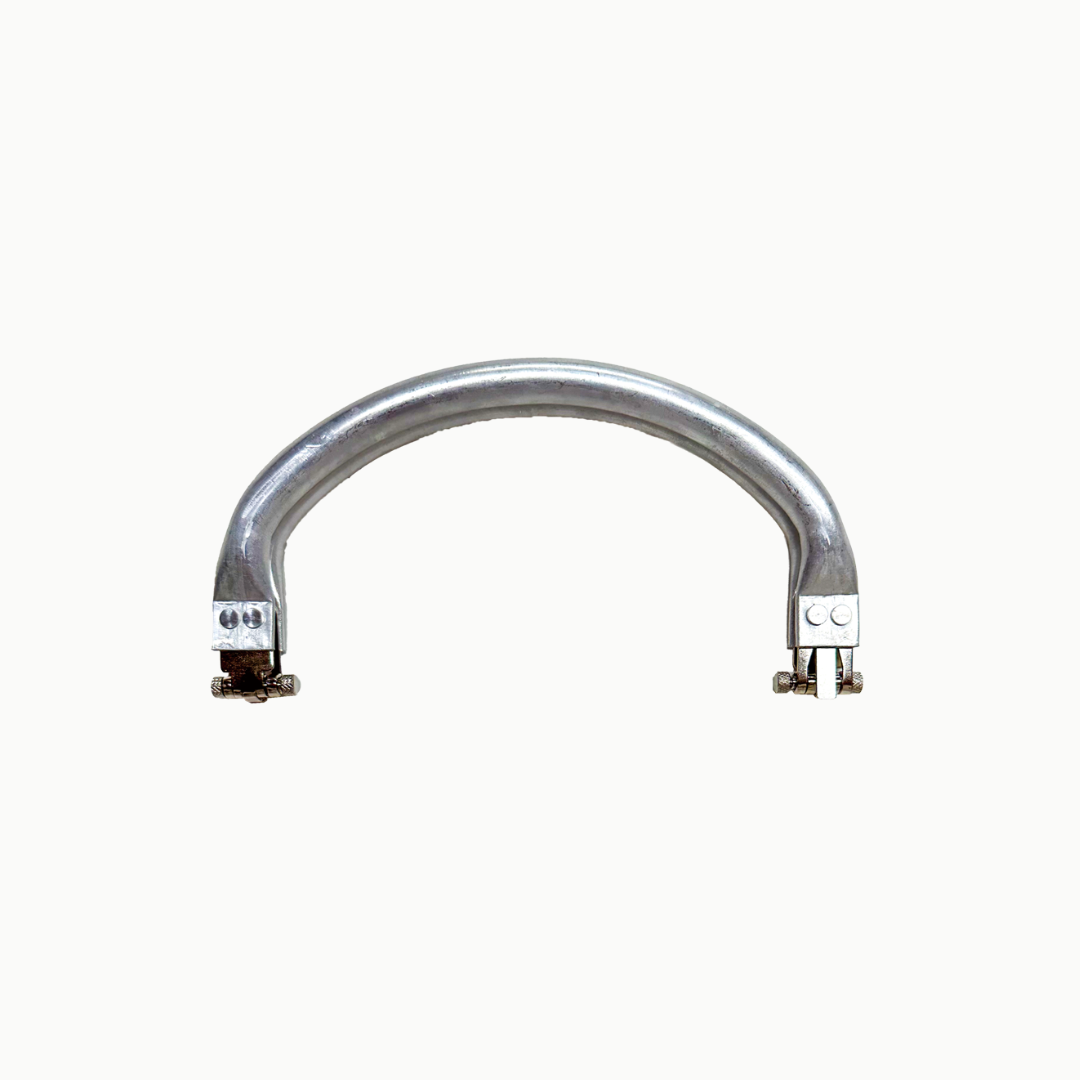 Round Aluminum Spring Purse Frame – 18cm | Bag Making Hardware
