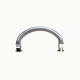 Round Aluminum Spring Purse Frame – 18cm | Bag Making Hardware