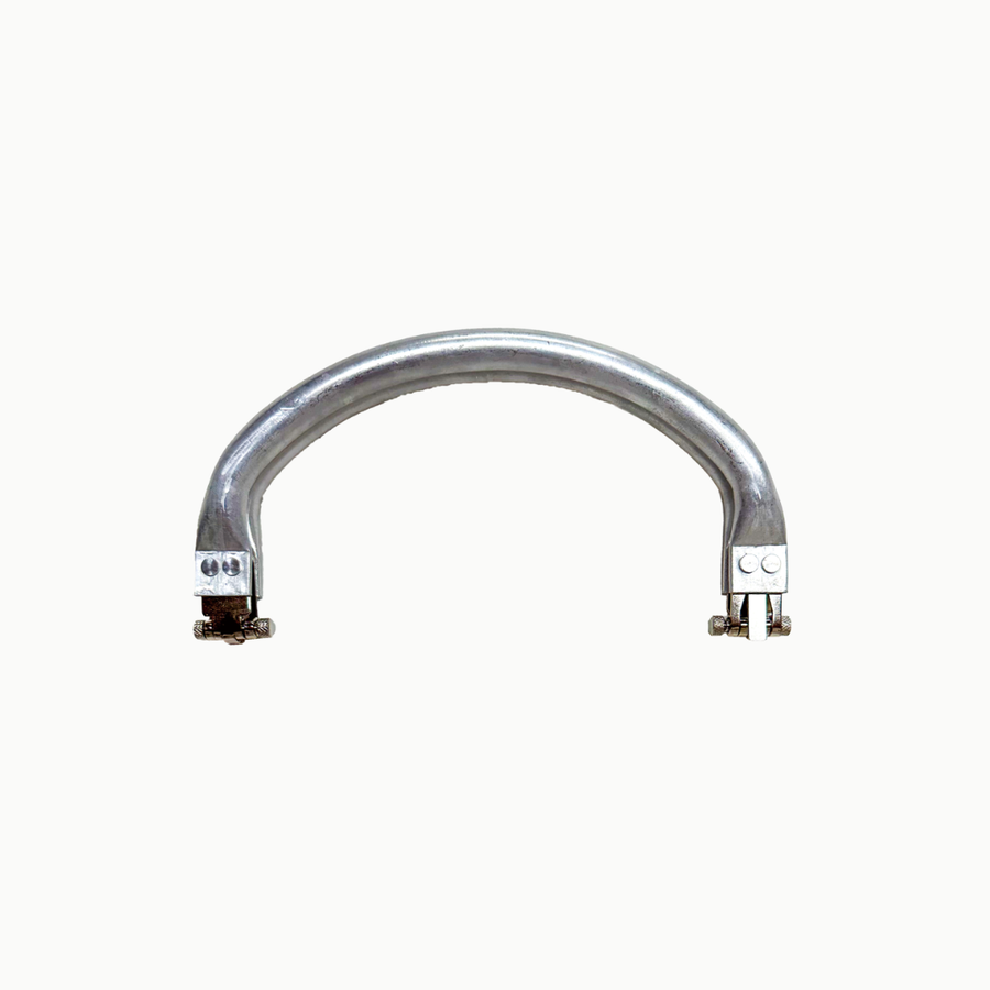 Round Aluminum Spring Purse Frame – 18cm | Bag Making Hardware
