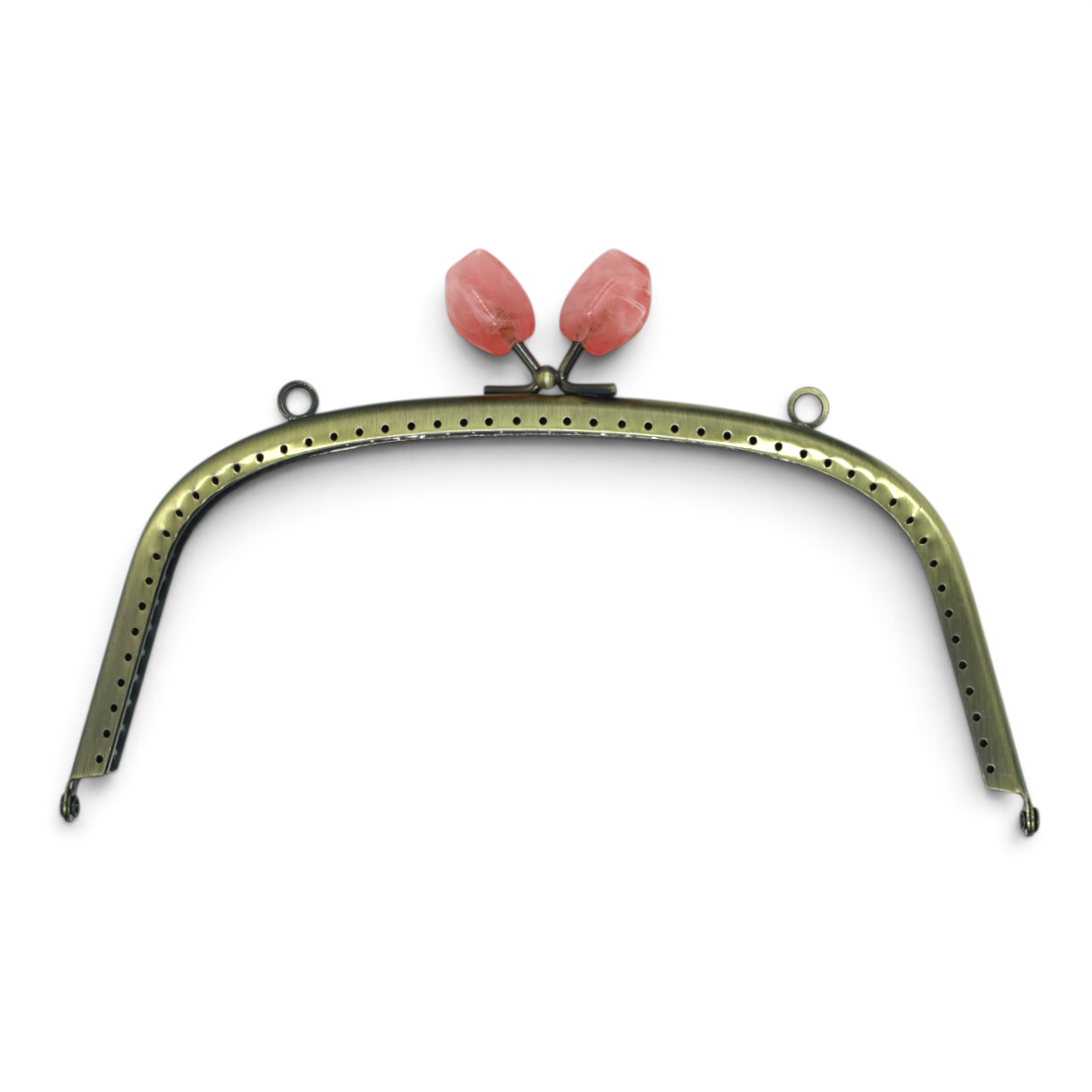 Lucky Ball Acrylic Bead Sew-On Purse Frame – 18cm, 1 pc | Made in Japan