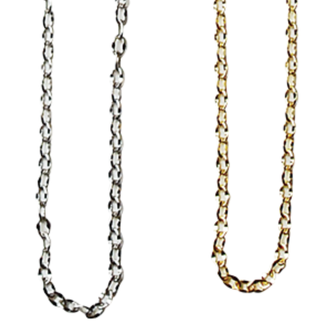 Brass Accessory Chain for Jewelry Making – 2mm × 40cm, 1 pc