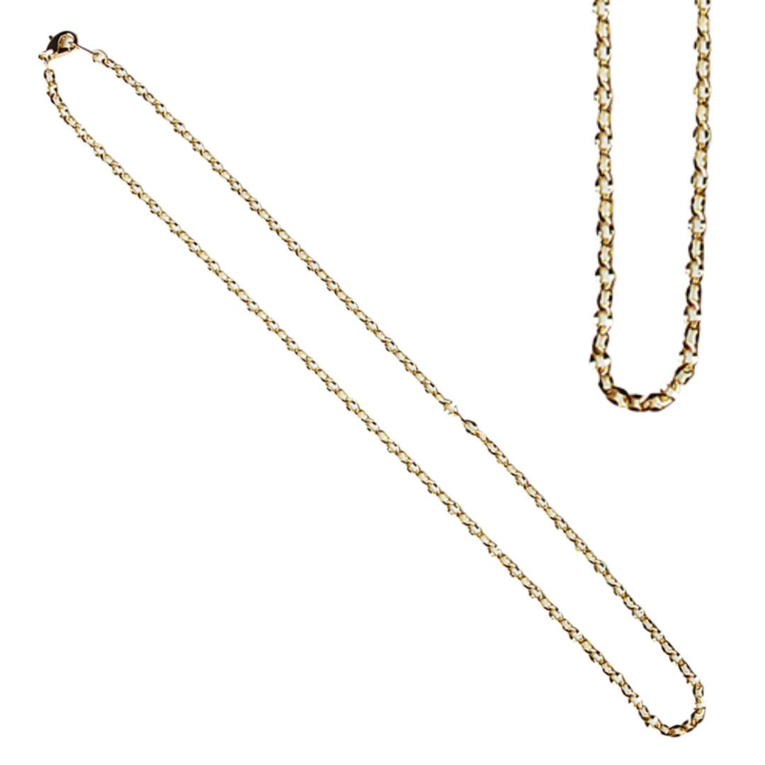 Brass Accessory Chain for Jewelry Making – 2mm × 40cm, 1 pc