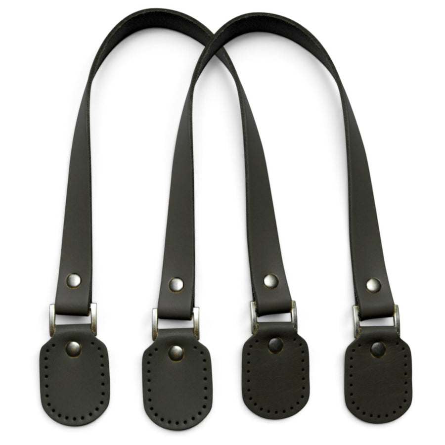 Leather Bag Handles with D-Rings – 20mm × 53cm, 2 pcs | Made in Japan