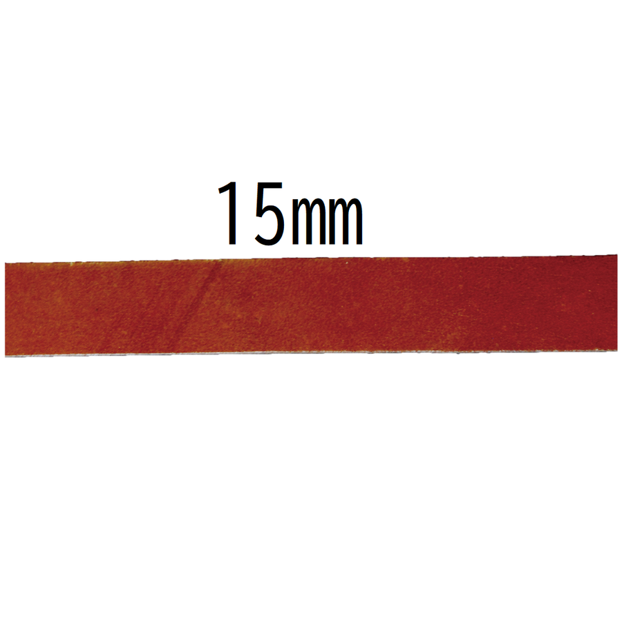Vegetable-Tanned Leather Strips – 15mm × 120cm, 1 pc | Made in Japan