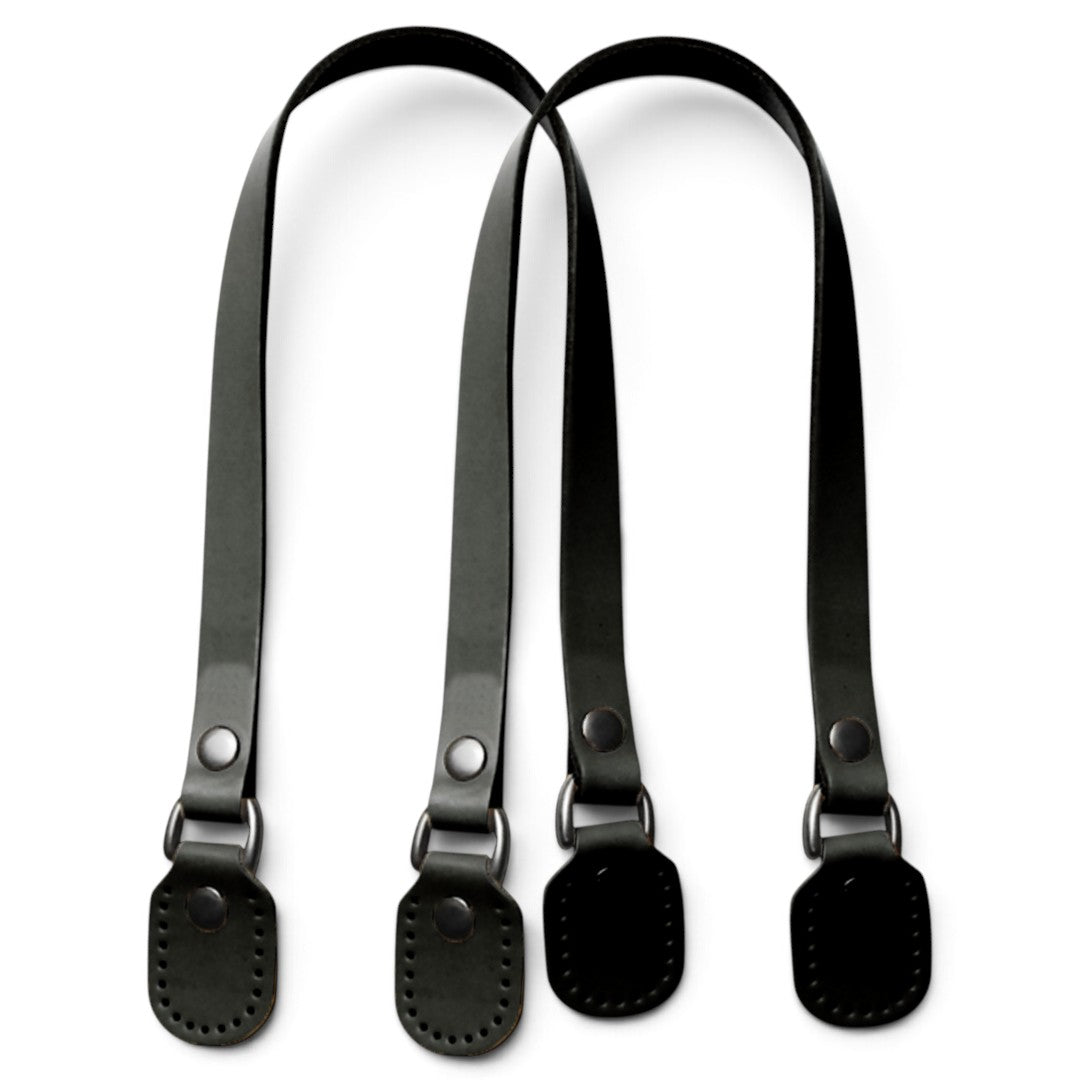 Leather Bag Handles with D-Rings – 15mm × 50cm, 2 pcs | Made in Japan