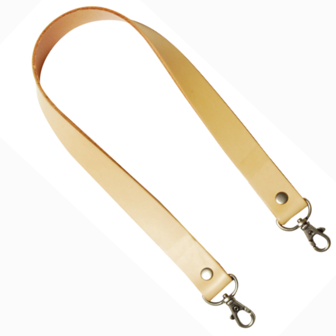 Leather Bag Handle with Snap Hook – 25mm × 60cm, 1 pc | Made in Japan
