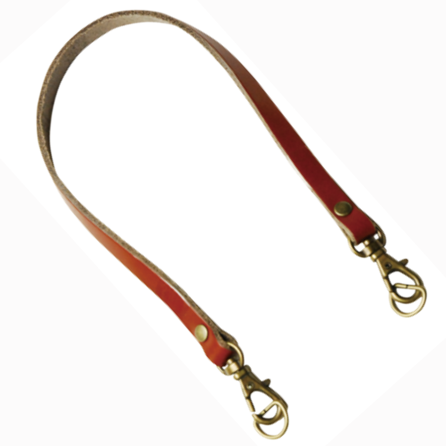 Genuine Leather Pouch Handle with D-Ring – 8mm × 35cm | Made in Japan