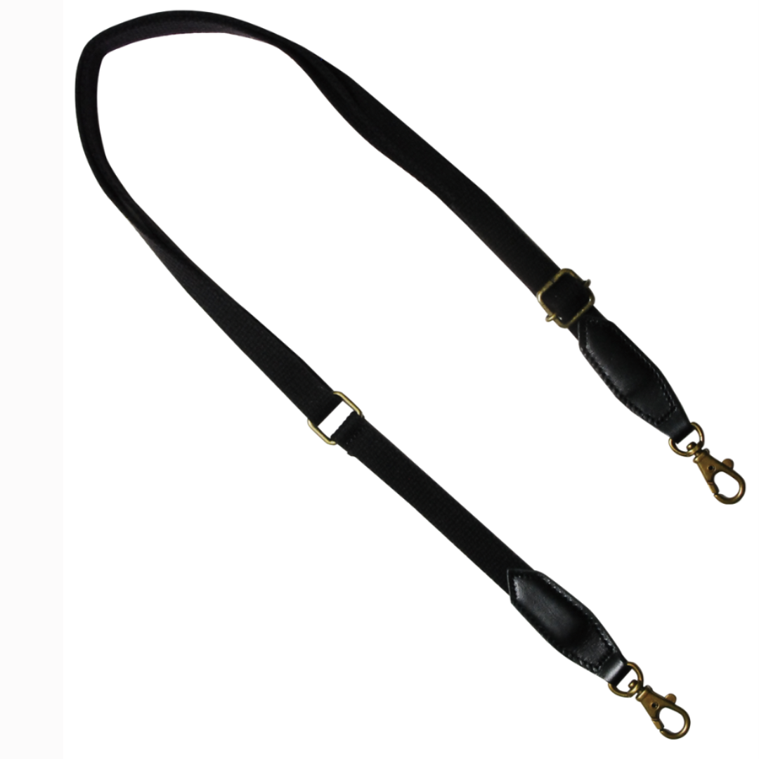 Adjustable Leather &amp; Acrylic Bag Strap – 15mm, 1 pc | Made in Japan