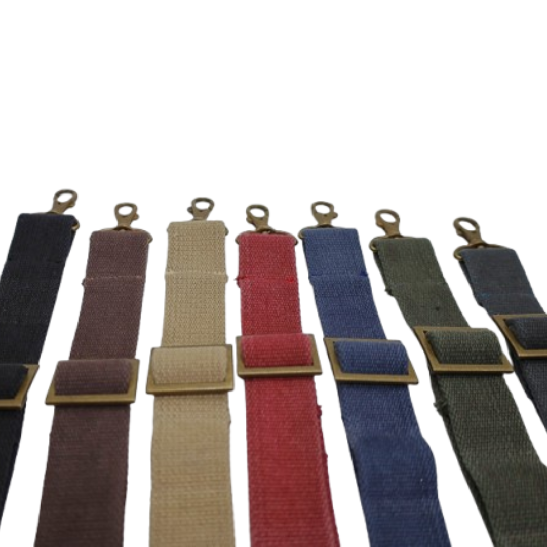 Vintage Cotton Adjustable Bag Shoulder Strap – 30mm, 80–130cm | Made in Japan