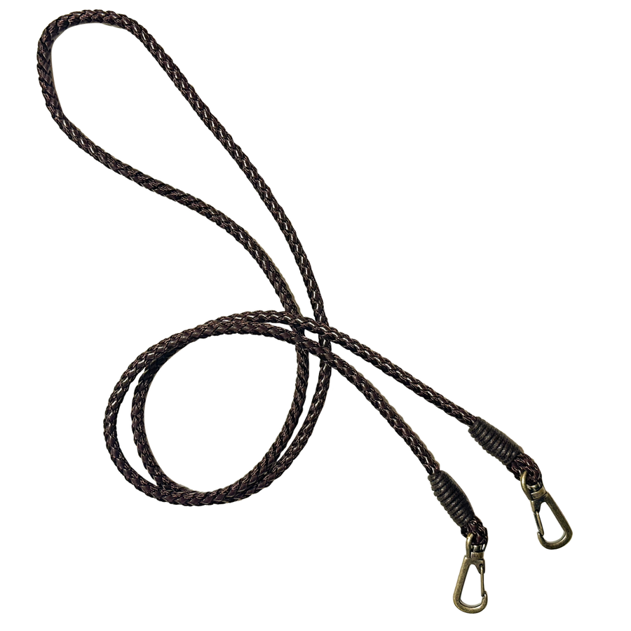 Woven Faux Leather &amp; Polyester Bag Strap – 5mm × 120cm | Made in Japan