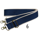 Striped Nylon Adjustable Bag Strap – 38mm × 70–130cm | Made in Japan