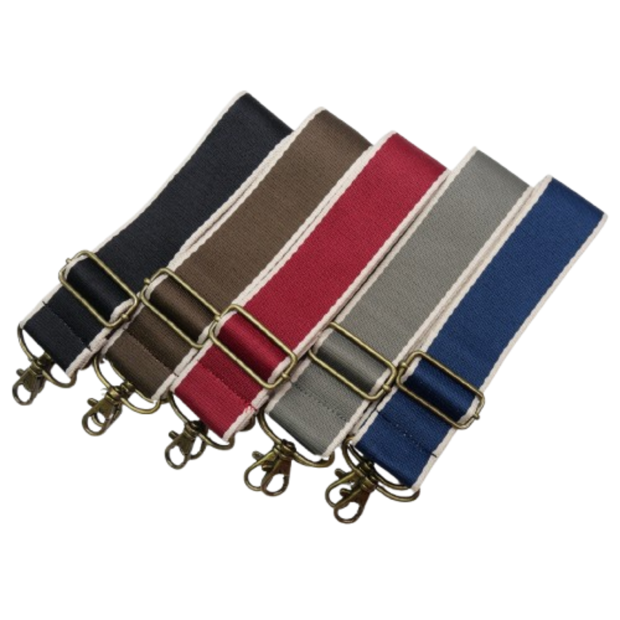 Striped Nylon Adjustable Bag Strap – 38mm × 70–130cm | Made in Japan
