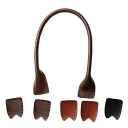 Genuine Leather Bag Handles with Core – Ø9mm × 40cm, 2 pcs | Bag Making Supplies