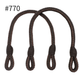 Japanese Waxed Cotton Braided Bag Handles – 40cm, 2 pcs | Made in Japan