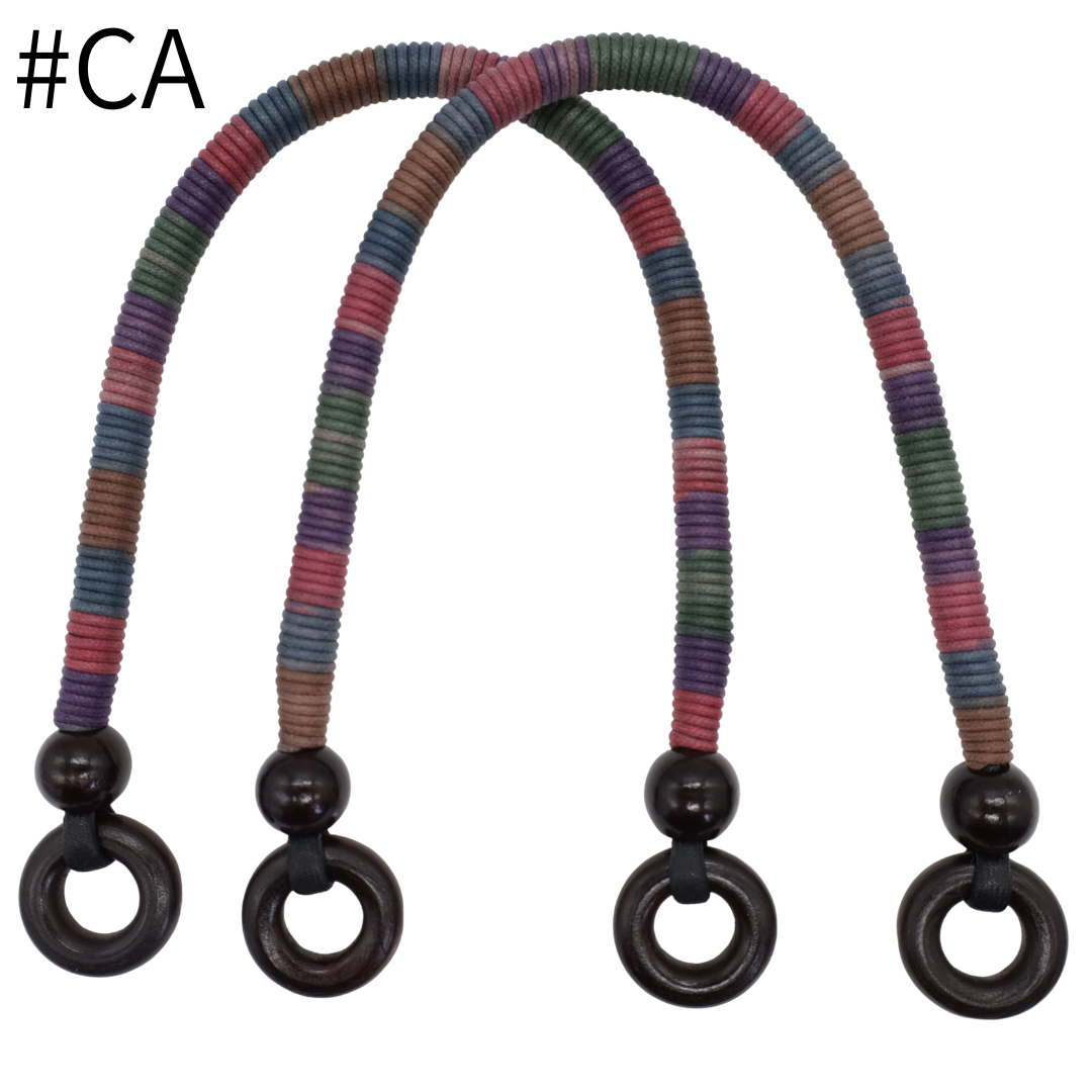 Japanese Gradient-Dyed Cord Bag Handles – 40cm, 2 pcs | Made in Japan